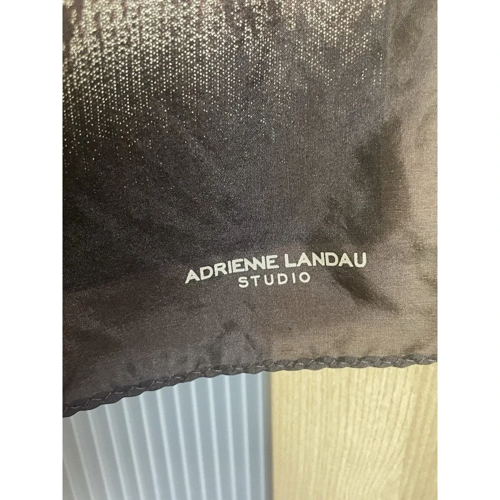 Adriene Landau Studio gold Brown snakeskin geometric print Scarf 34
